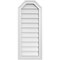 Ekena Millwork Octagonal Top Surface Mount PVC Gable Vent w/ 2"W x 1-1/2"P Brickmould Frame, 14"W x 34"H GVPOT14X3402SN - alternate 1